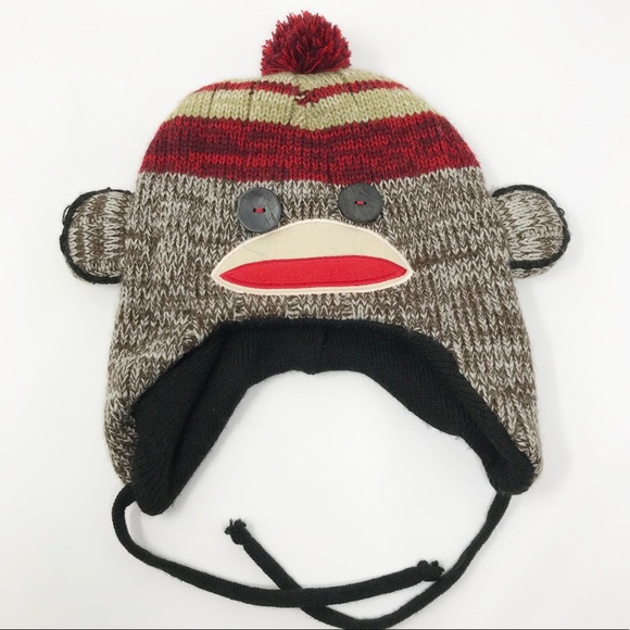 sock monkey beanie